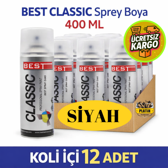BEST SPREY BOYA CLASSIC 400 ML SİYAH