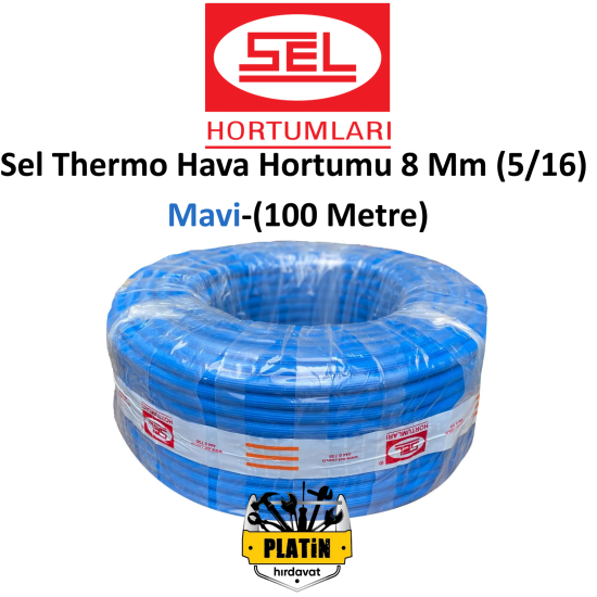 Sel Thermo Hava Hortumu 8 Mm (5/16) Mavi-(100 Metre)