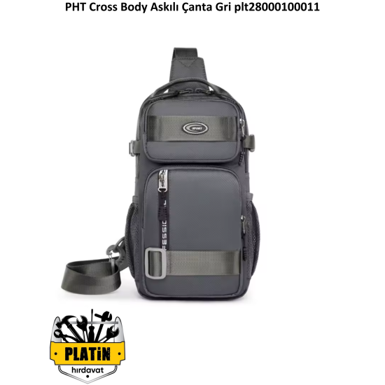 PHT Cross Body Askılı Çanta Gri plt2800010011