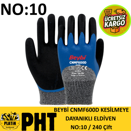 Beybi Kesilmeye Dayanıklı Eldiven No:10 ( 240 Çift ) CNMF600D