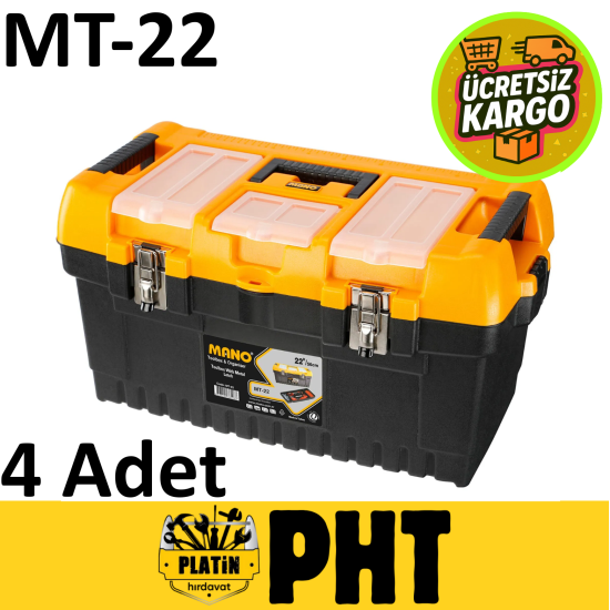 Mano MT-22 Metal Kilitli Takım Çantası 22" ( 4 Adet )
