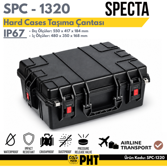Specta Hard Cases IP67 SPC-1320 Taşıma Çantası