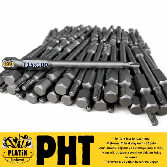 PHT Bist Torx Uç Uzun Manyetik T6x100mm PLT28000804