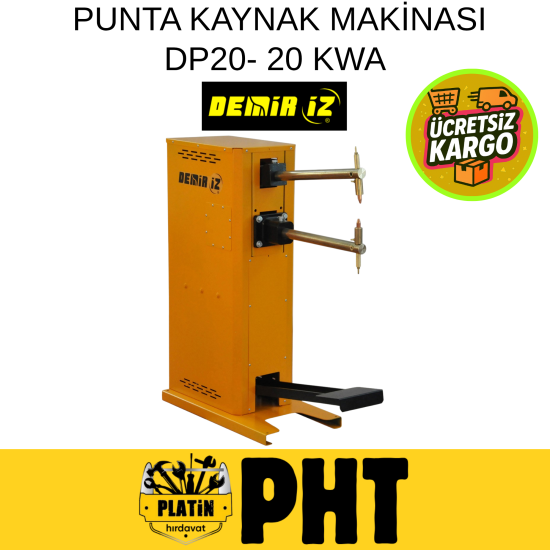 Demiriz DP20 Pedallı Kademeli Punta Kaynak Makinesi 20 kVA