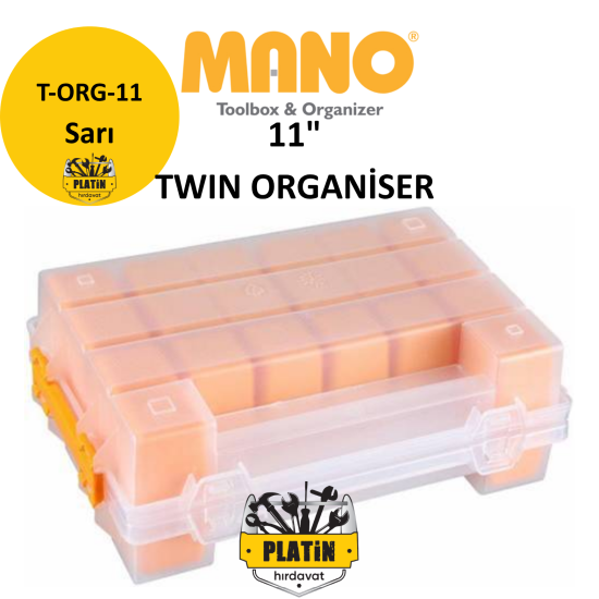 Mano 11" Twın Organiser T-ORG-11 ( Sarı )