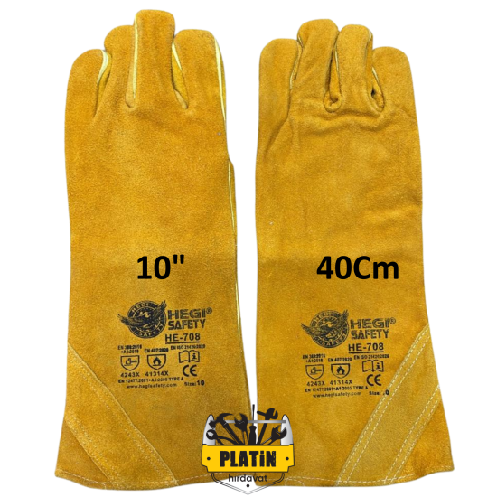 Hegi HE-708 Kaynakçı Eldiveni 10" ( 12 Çift ) 