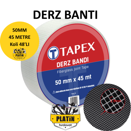 Tapex Derz Bandı 50x45MT ( 48 Adet ) 112.04.DB45