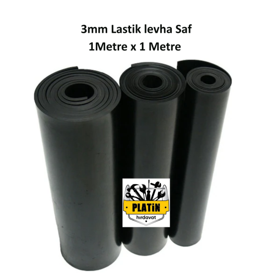 Pht Lastik Levha 3 MM Saf 1m² plt280005010