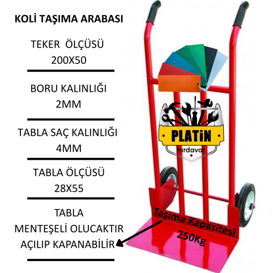Pht Koli Taşıma Arabası Katlanır 250Kg plt28000850