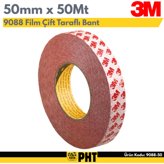 3m Film Çift Taraflı Bant 9088 50mm x 50Mt