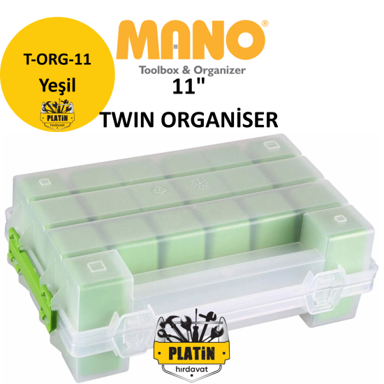 Mano 11" Twın Organiser T-ORG-11 ( Yeşil )