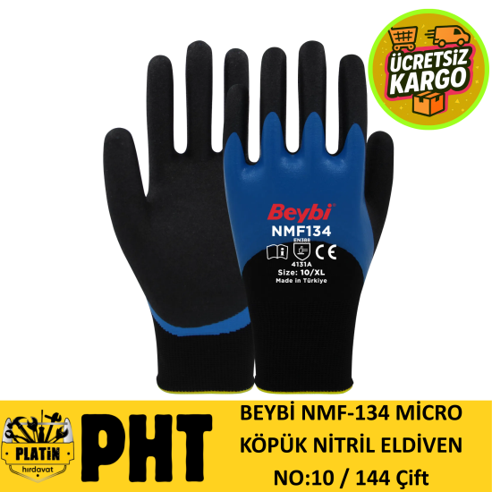 Beybi Micro Köpük Eldiven No:10 ( 144 Çift ) NMF-134