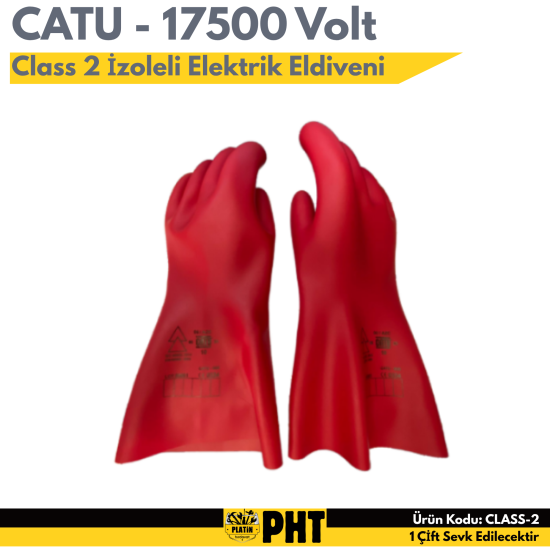 CATU CLASS 2 17500 VOLT İZOLELİ ELEKTRİK ELDİVENİ