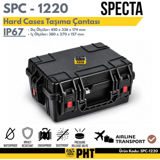 Specta Hard Cases IP67 SPC-1220 Taşıma Çantası