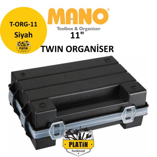 Mano 11" Twın Organiser T-ORG-11 ( Siyah )