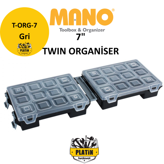 Mano 7" Twın Organiser T-ORG-7 ( Gri )