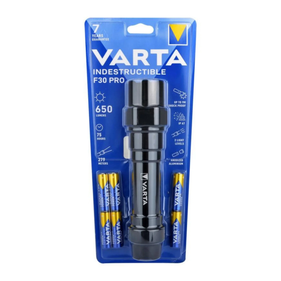 Varta Indestructıble Fener F30 PRO 6AA 18714