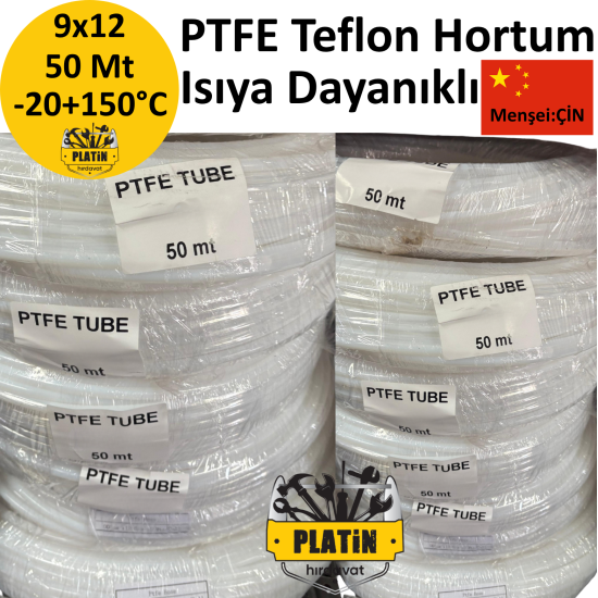 PTFE Teflon Hortum 9x12 ( 50 Metre ) PLT4065