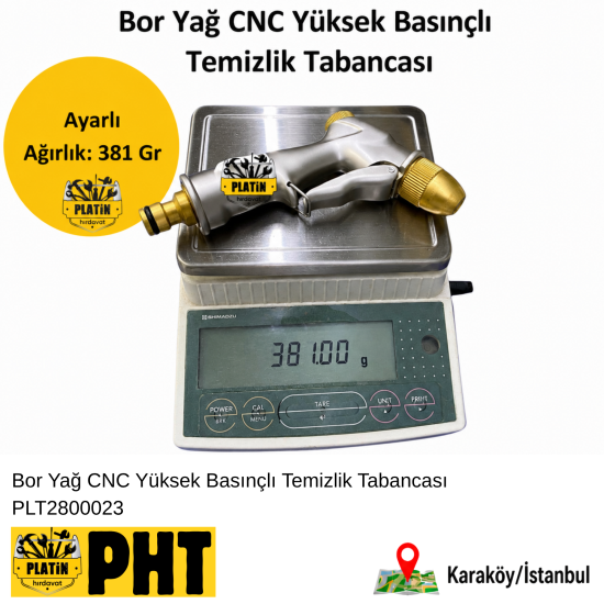 PHT Bor Yağ CNC Yüksek Basınçlı Temizlik Tabancası PLT2800023