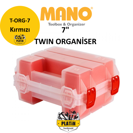 Mano 7" Twın Organiser T-ORG-7 ( Kırmızı )