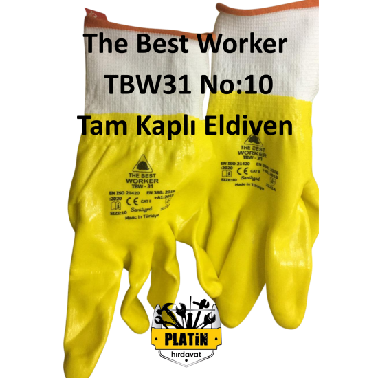 The Best Worker TBW31 Tam Kaplı Eldiven No:10
