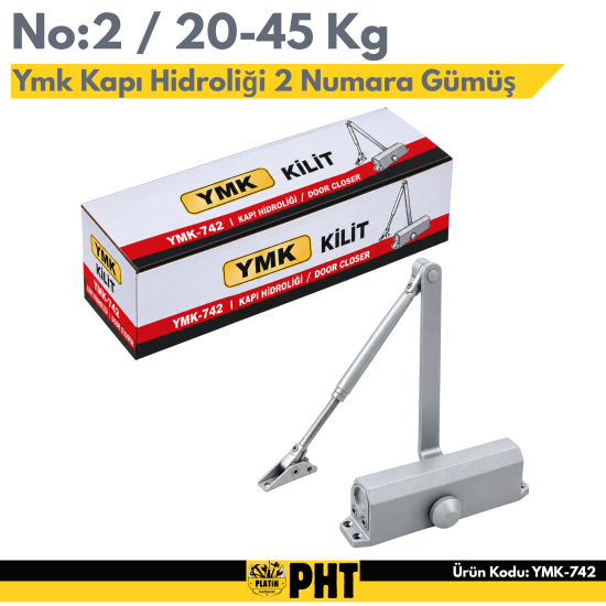 Ymk Kapı Hidroliği 2 Numara Gümüş 20-45 Kg 