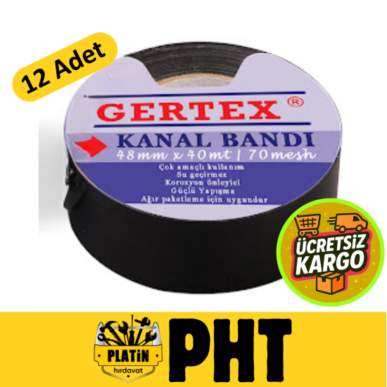 Gertex Kanal Bandı 48 mm x 40 mt ( 12 Adet ) SR4840