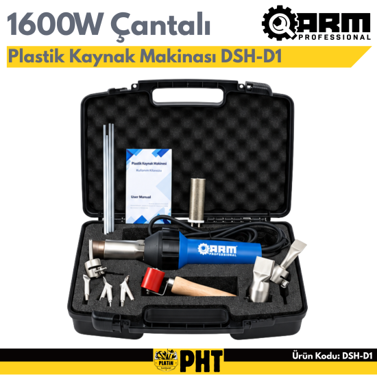Arm DSH-D1 Plastik Kaynak Makinası 1600W Çantalı 