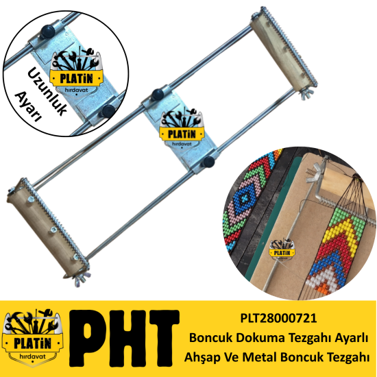 Boncuk Dokuma Tezgahı Ayarlı Ahşap Ve Metal Boncuk Tezgahı plt28000721