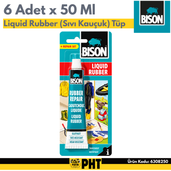 Bison Liquid Rubber 50 ml (Sıvı Kauçuk) Tüp Blister 6308250