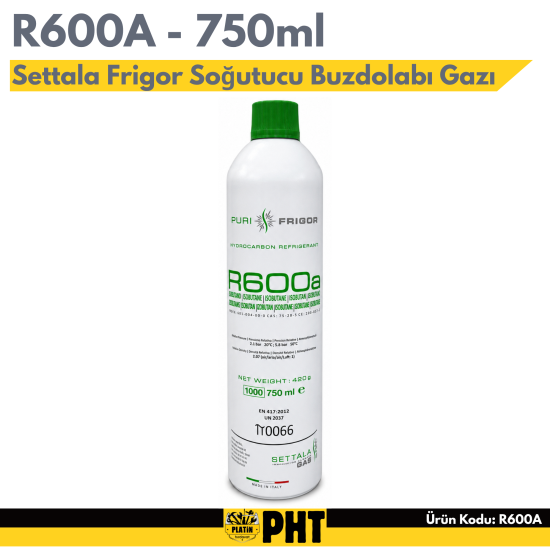 R600A Soğutucu Buzdolabı Gazı Frigor (750 ML)