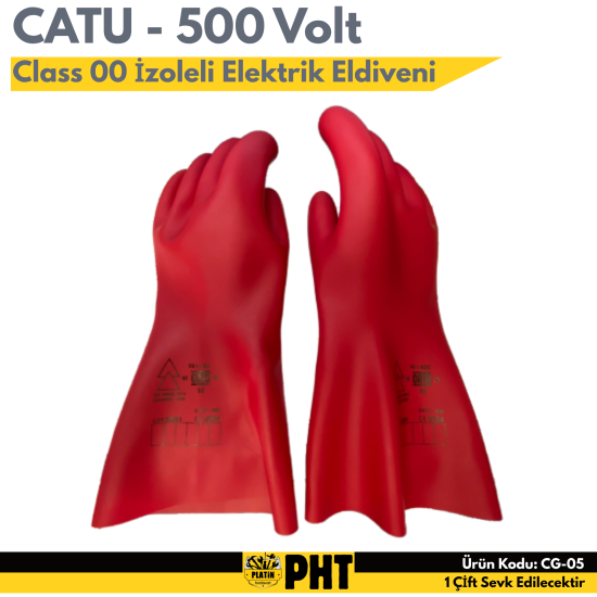 CATU CLASS 00 500 VOLT İZOLELİ ELEKTRİK ELDİVENİ