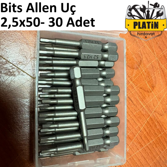 PHT Allen Bits Uç Hex 2,5mm X 50mm ( 30 Adet ) PLT2800807