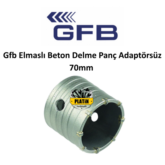 Gfb Elmaslı Beton Delme Panç Adaptörsüz 70 Mm 2223