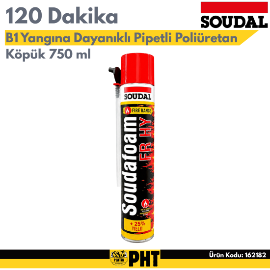 Soudal Yangın Köpük Pipetli 750 Ml ( 120 Dakka ) 162182