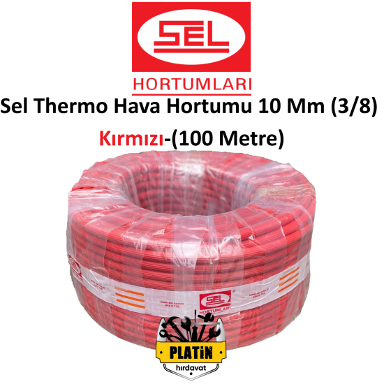 Sel Thermo Hava Hortumu 10 Mm (3/8) Kırmızı-(100 Metre)