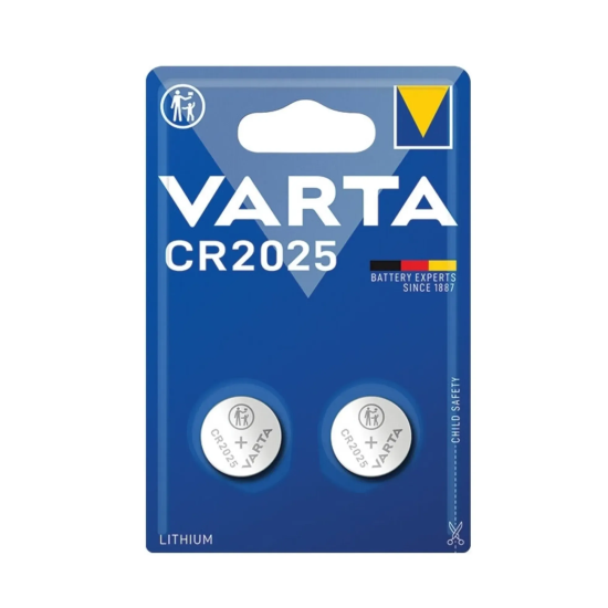 Varta CR2025 Elekt. Düğme Pil 6422 ( Paket 2 Li ) 746439