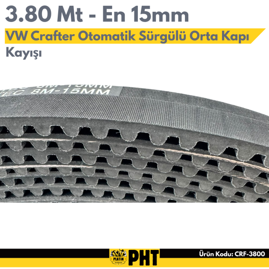 VW Crafter Otomatik Sürgülü Orta Kapı Kayışı 3800MM 