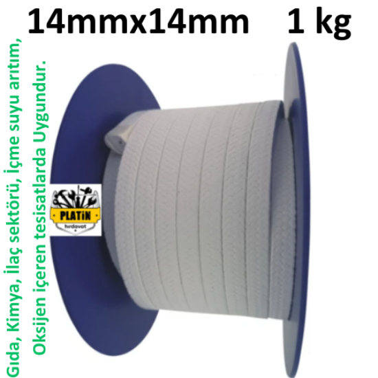 Saf PFTE Salmastra 14x14 1 Metre