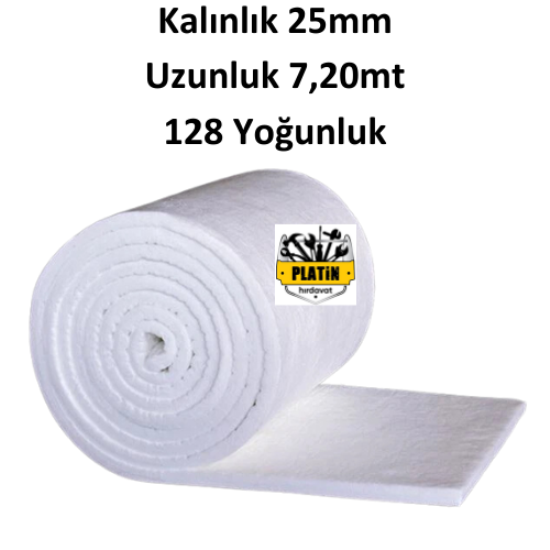 PHT Seramik Yünü-Seramik Battaniye 1 Top ( 25mm x 7,20mt ) 128 Yoğunluk plt28000413