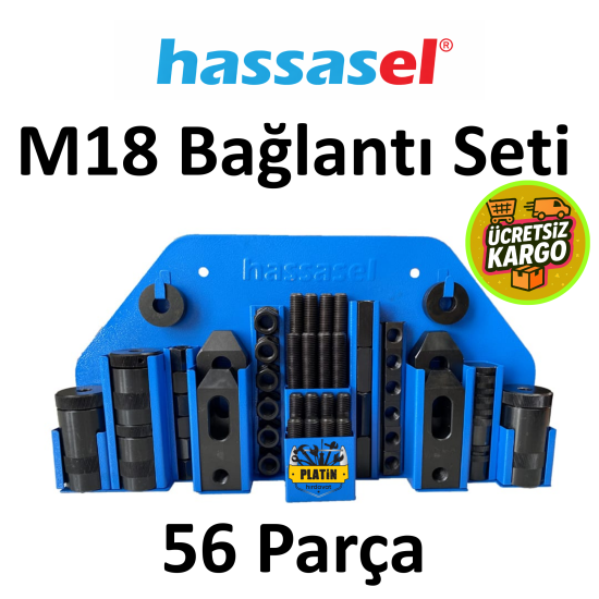 Hassasel M18 Bağlantı Seti 56 Parça 3180SET-18 PLT2800389