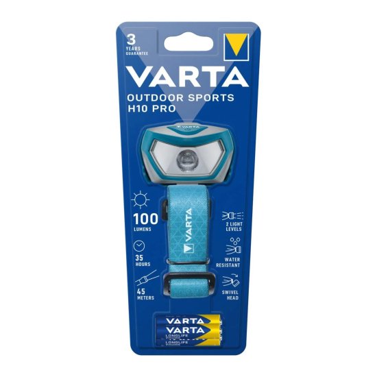Varta Outdoor Sports Kafa Feneri H10 PRO 16650
