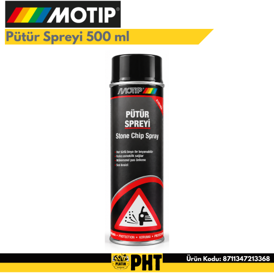 Motip Pütür Spreyi 500 ml Stone Chip Spray Taş Çarpma Koruyucu 