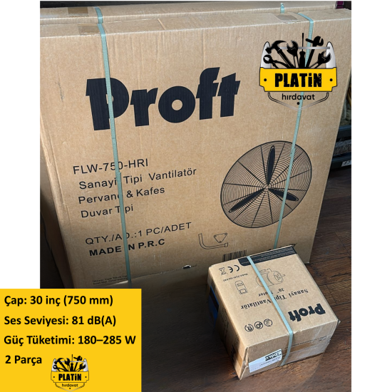 Proft FLW-750-HRI Sanayi Tipi Duvar Vantilatör