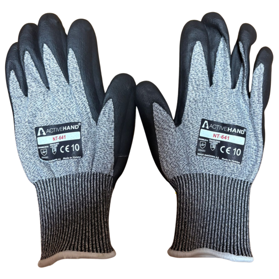 Activehand NT-641 Köpük Nitril Kaplı Kesilmeye Dirençli C Seviye Profesyonel İş Eldiveni No:10