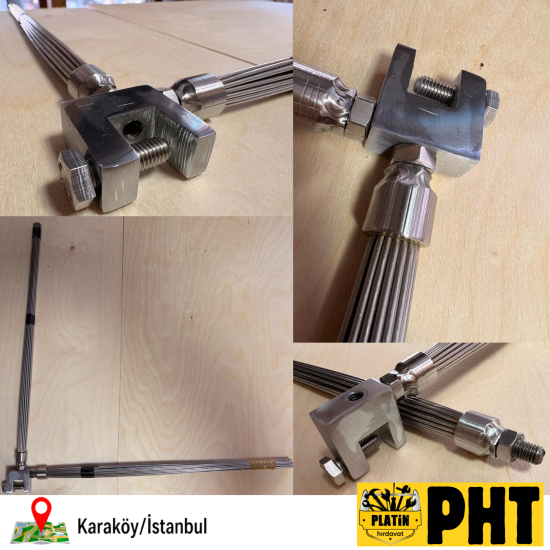 304 Paslanmaz Çelik Kelepçeli Kuş Konmaz Teli PLT2820098