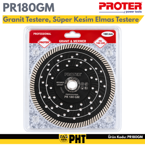 Proter 180 mm Süper Kesim Elmas Testere PR180GM