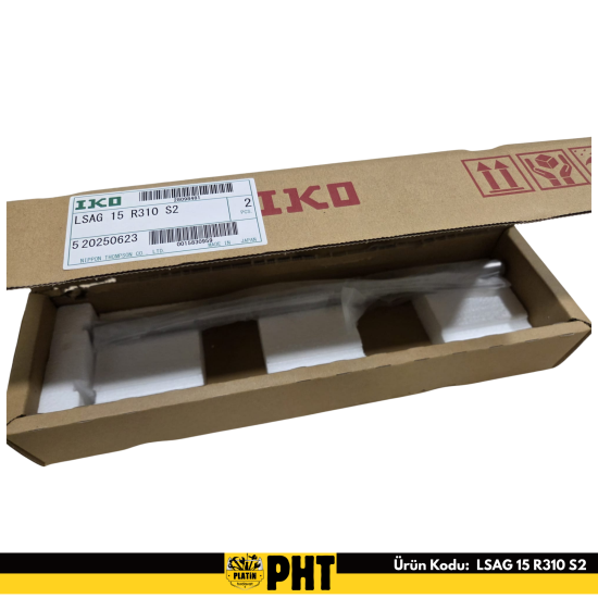 IKO LSAG 15 R310 S2 Lineer Bilyalı Frezeli Mil 15x310 mm