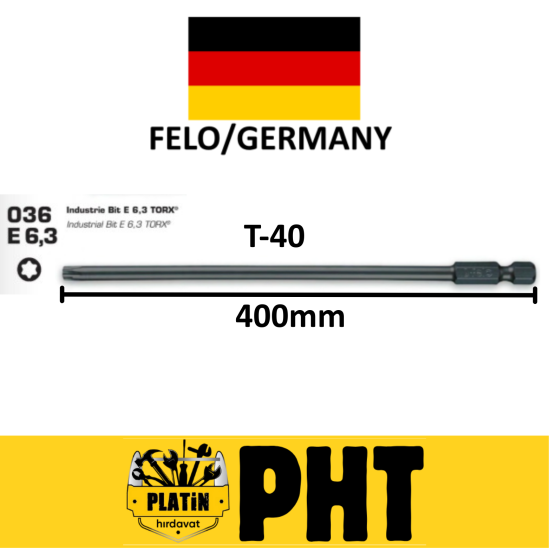 Felo Bits Torx Uç Uzun T40x400MM 8008540