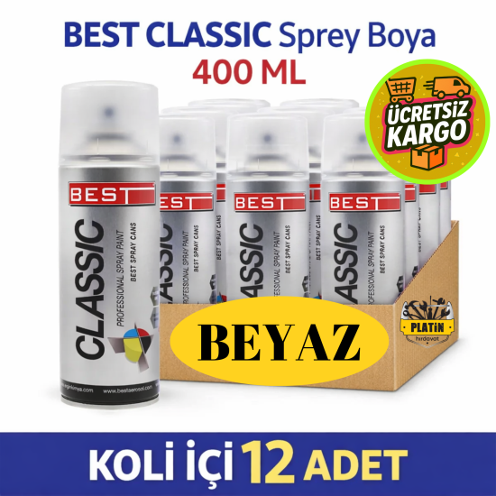 BEST SPREY BOYA CLASSIC 400 ML BEYAZ